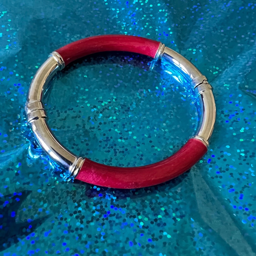 Set of silver and color bracelets